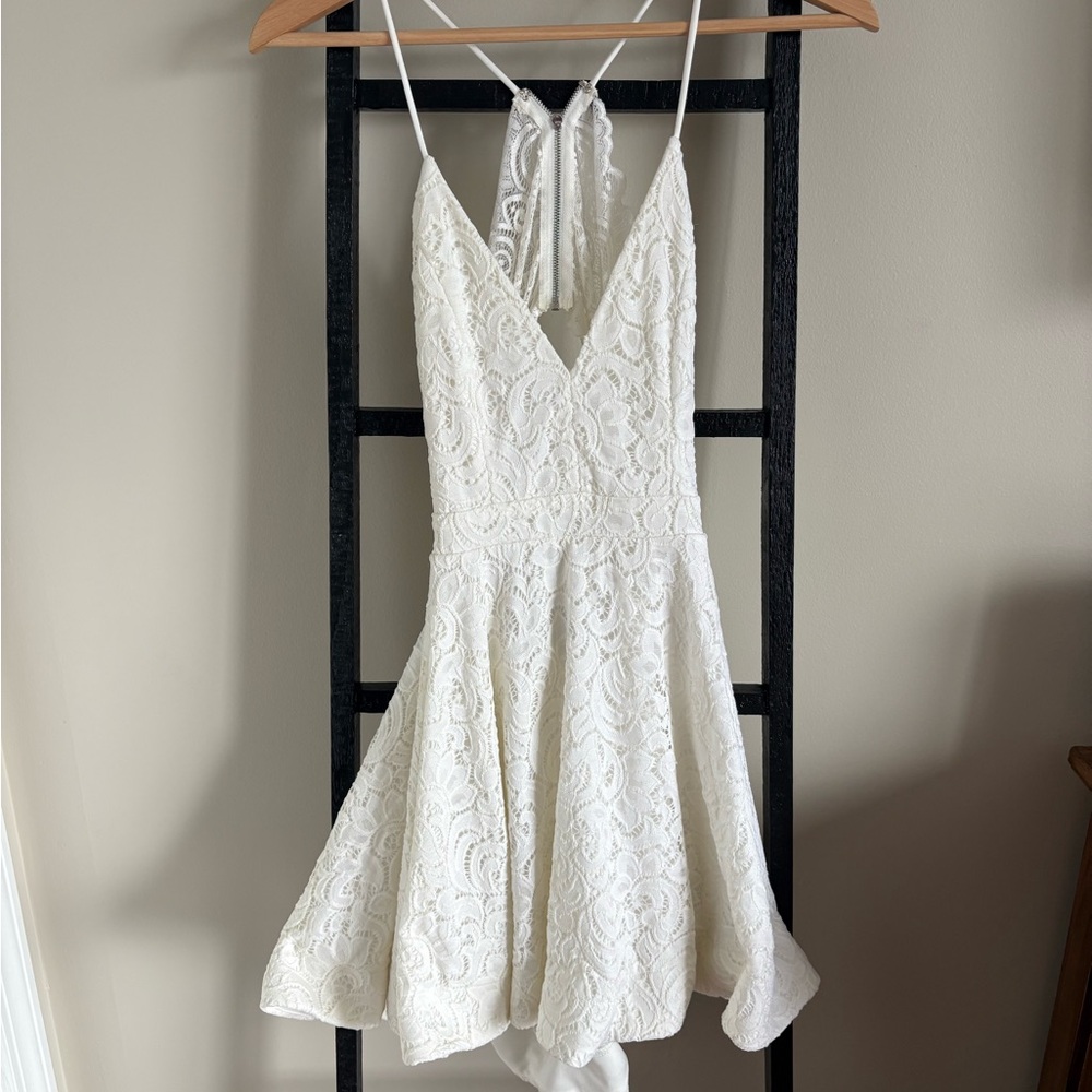 Windsor White Lace Floral Dress